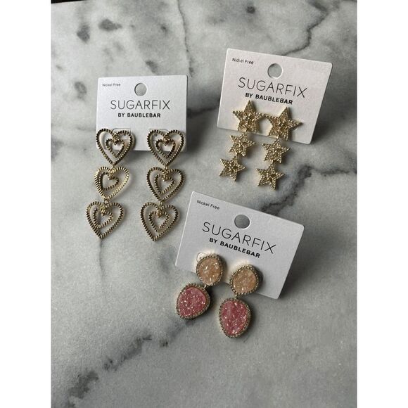 Sugarfix by BaubleBar Dangle Earrings Lot of 3 - Picture 1 of 1